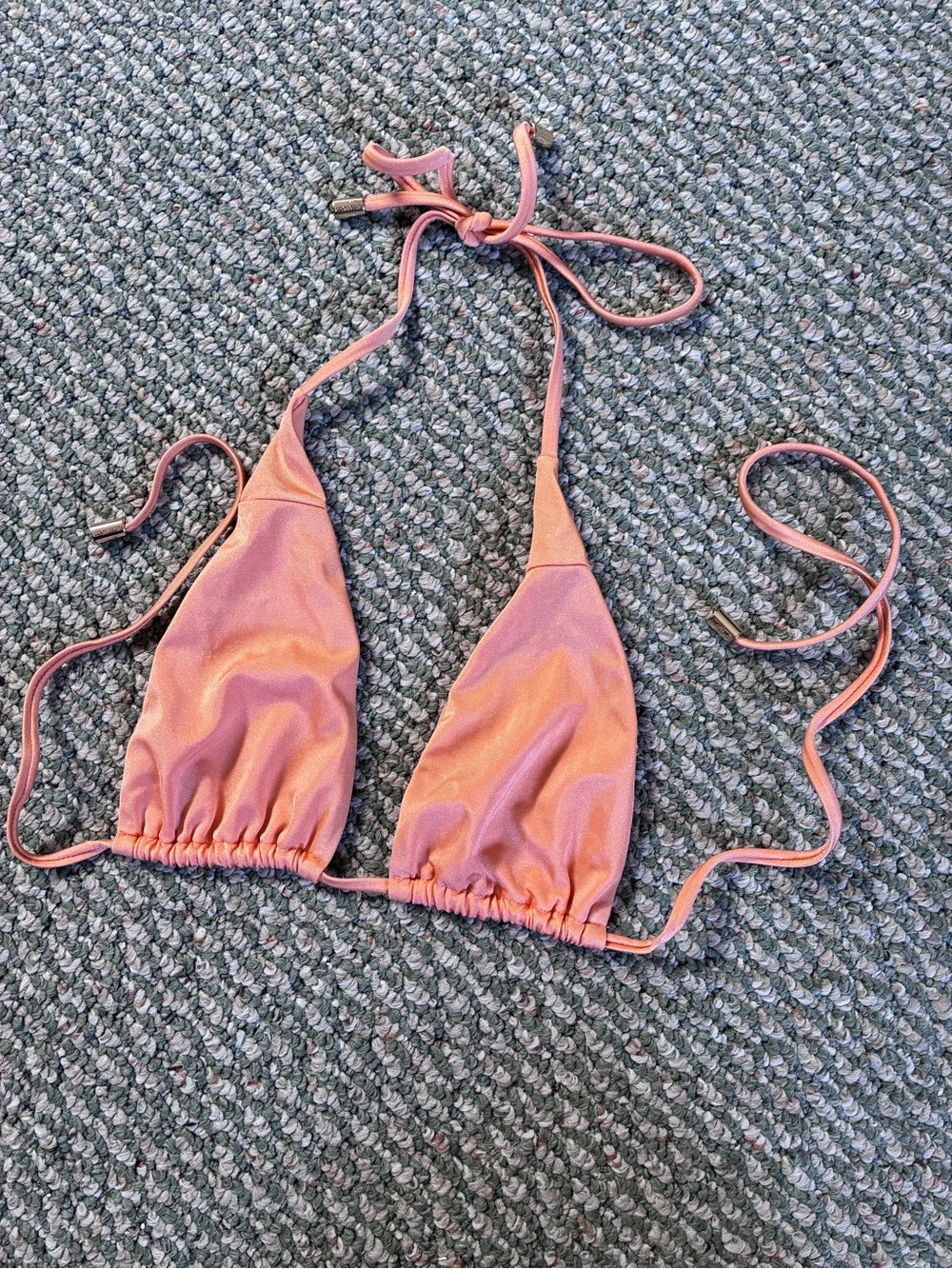 😎 Hello Molly Golden orange bikini top